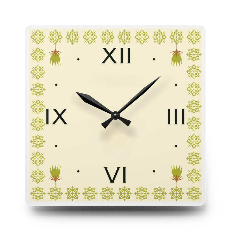 a close up image of a clock for fans of coffee