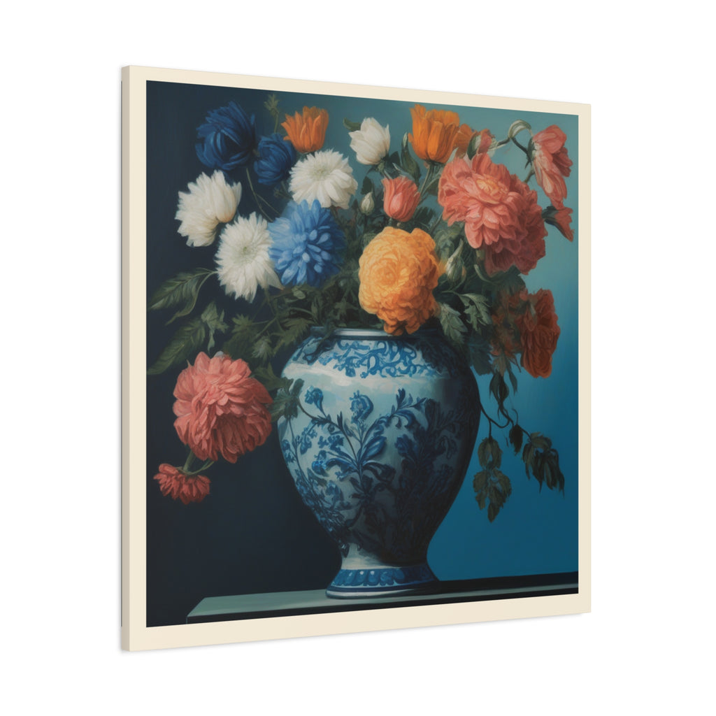 Vintage Styled Floral Canvas Print