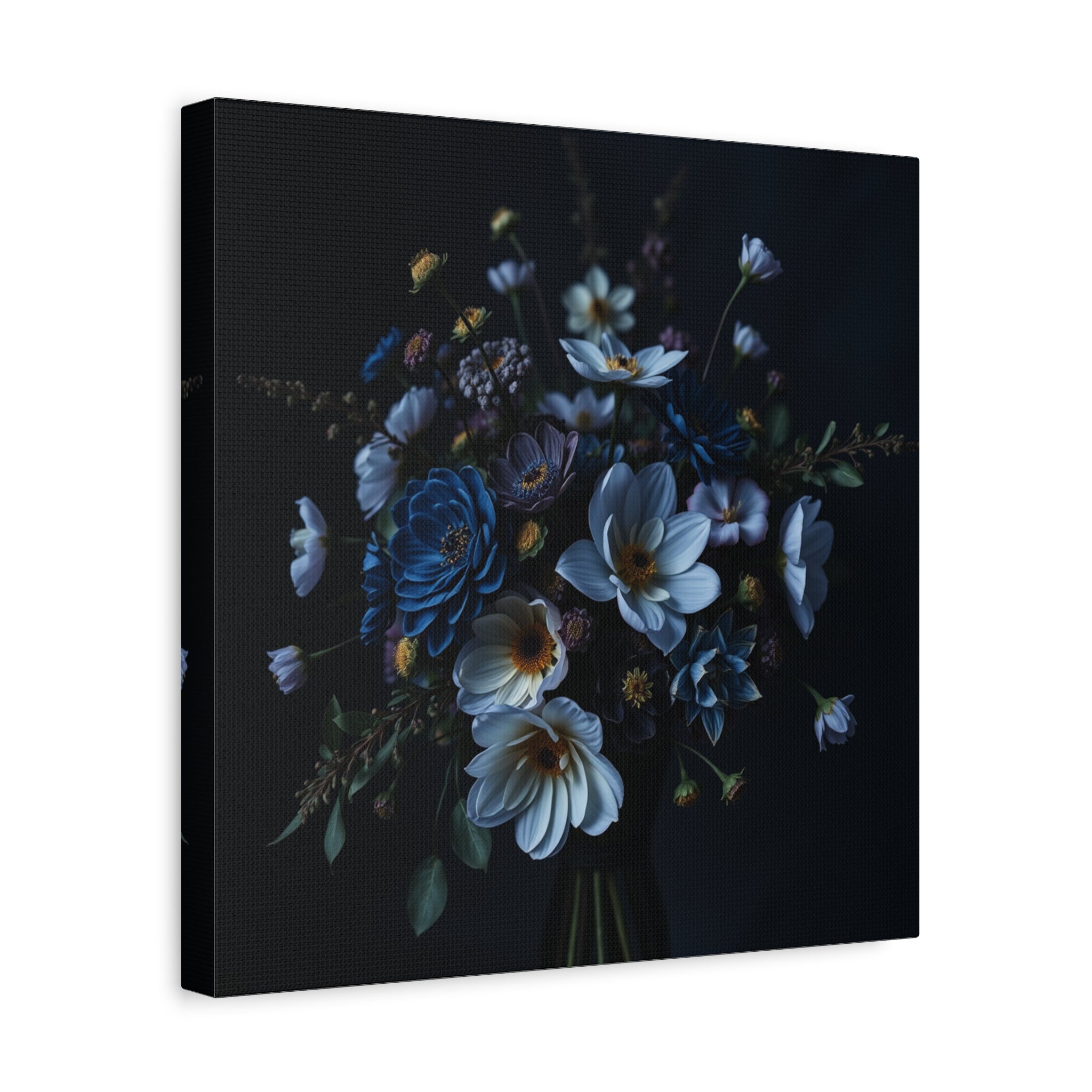 Unframed Canvas Art Prints, Moody Botanicals Wall Art, Set of 2,