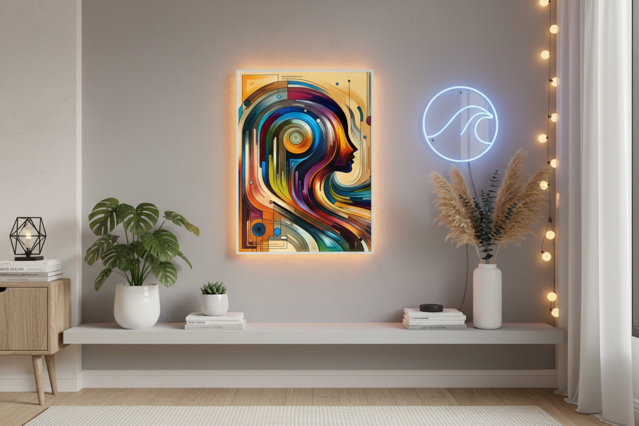 Heron Sunrise Photo Art Poster — Serene Wildlife Wall Print