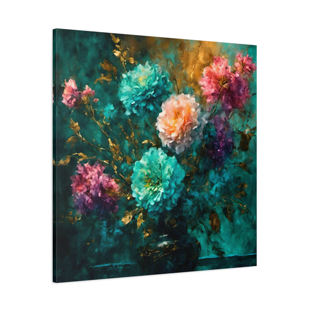 Blue Boquet Canvas Art Print