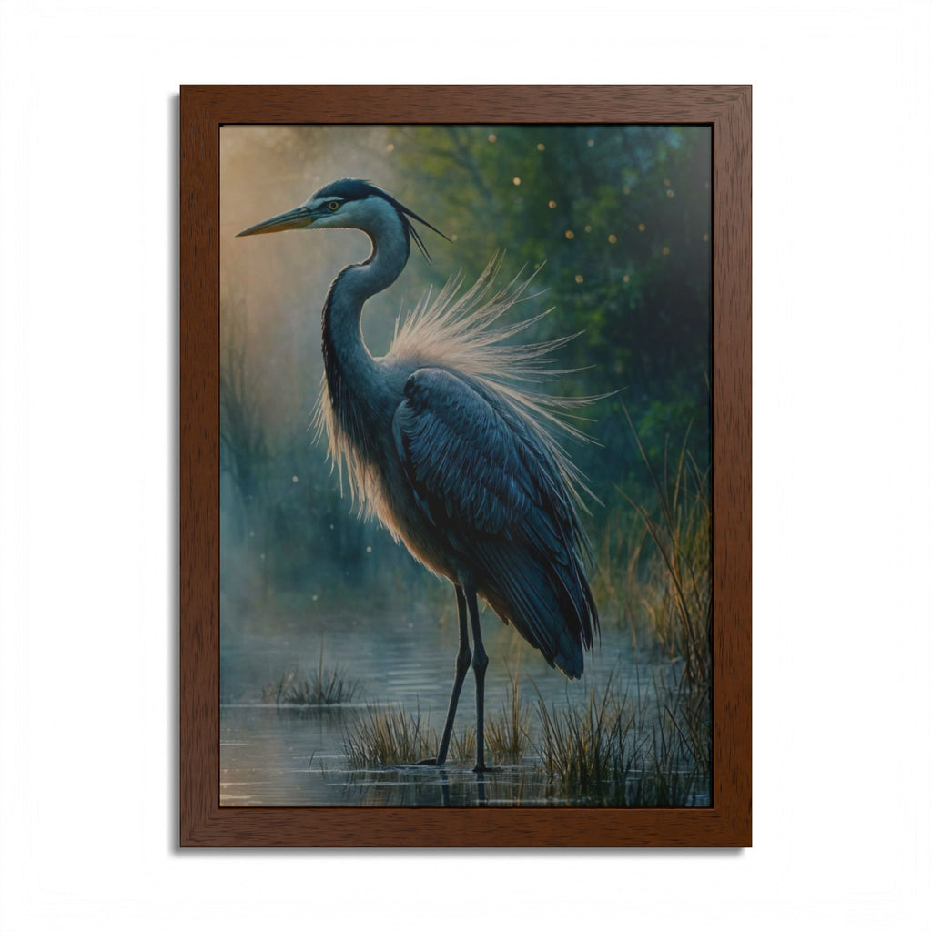 Heron Fine Art Framed Poster