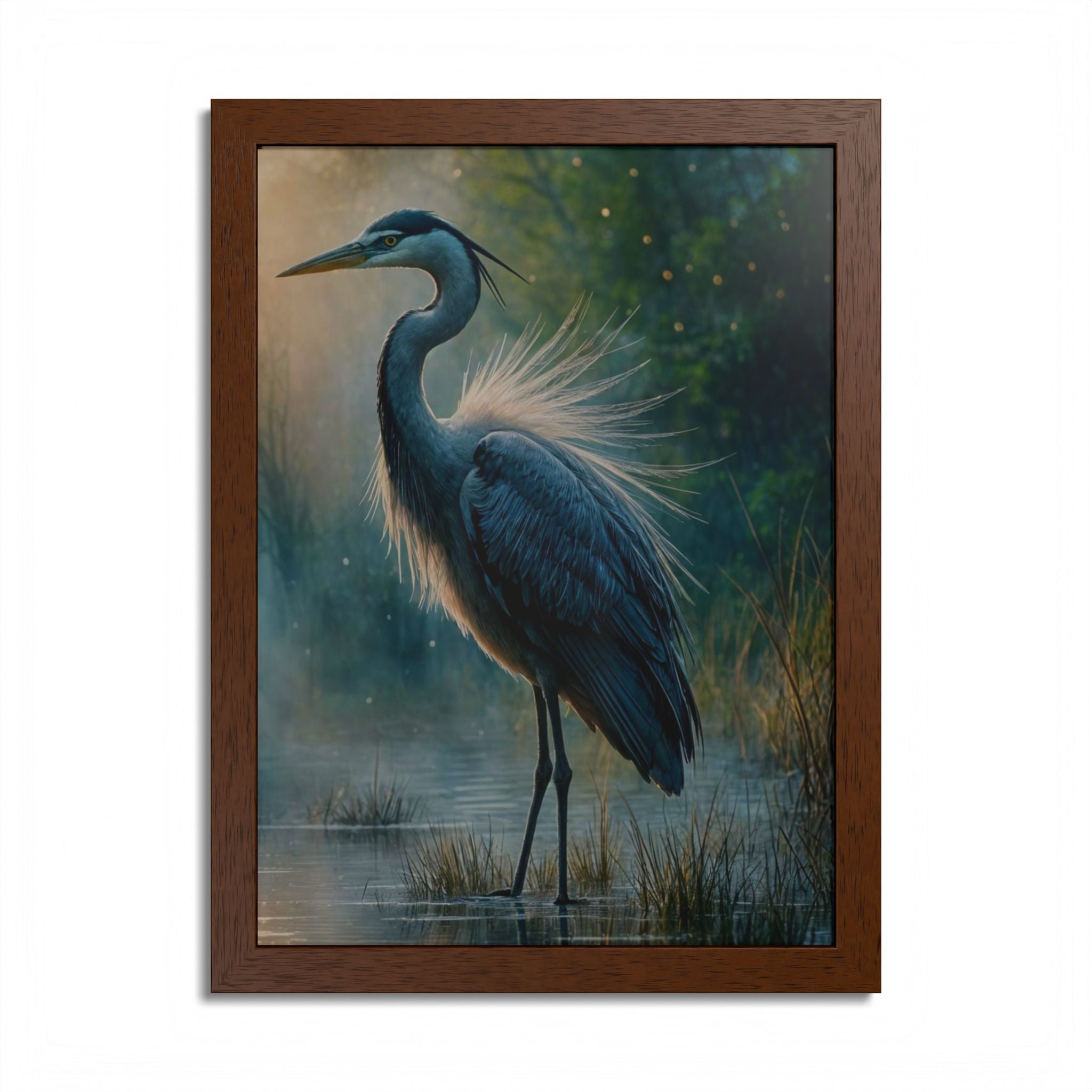 Heron Fine Art Framed Poster