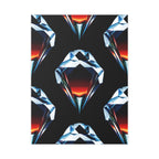 Large Unframed Satin Poster, Diamonds and Fire
