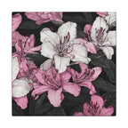Pink & White Lily Matte Canvas Wall Art — Floral Stretched Canvas Print