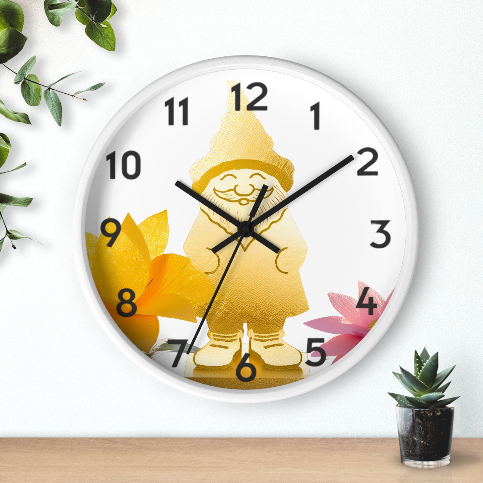 Golden Knome Wall Clock