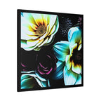 Unframed Canvas Art Print, Moody Botanicals Wall Art black border print
