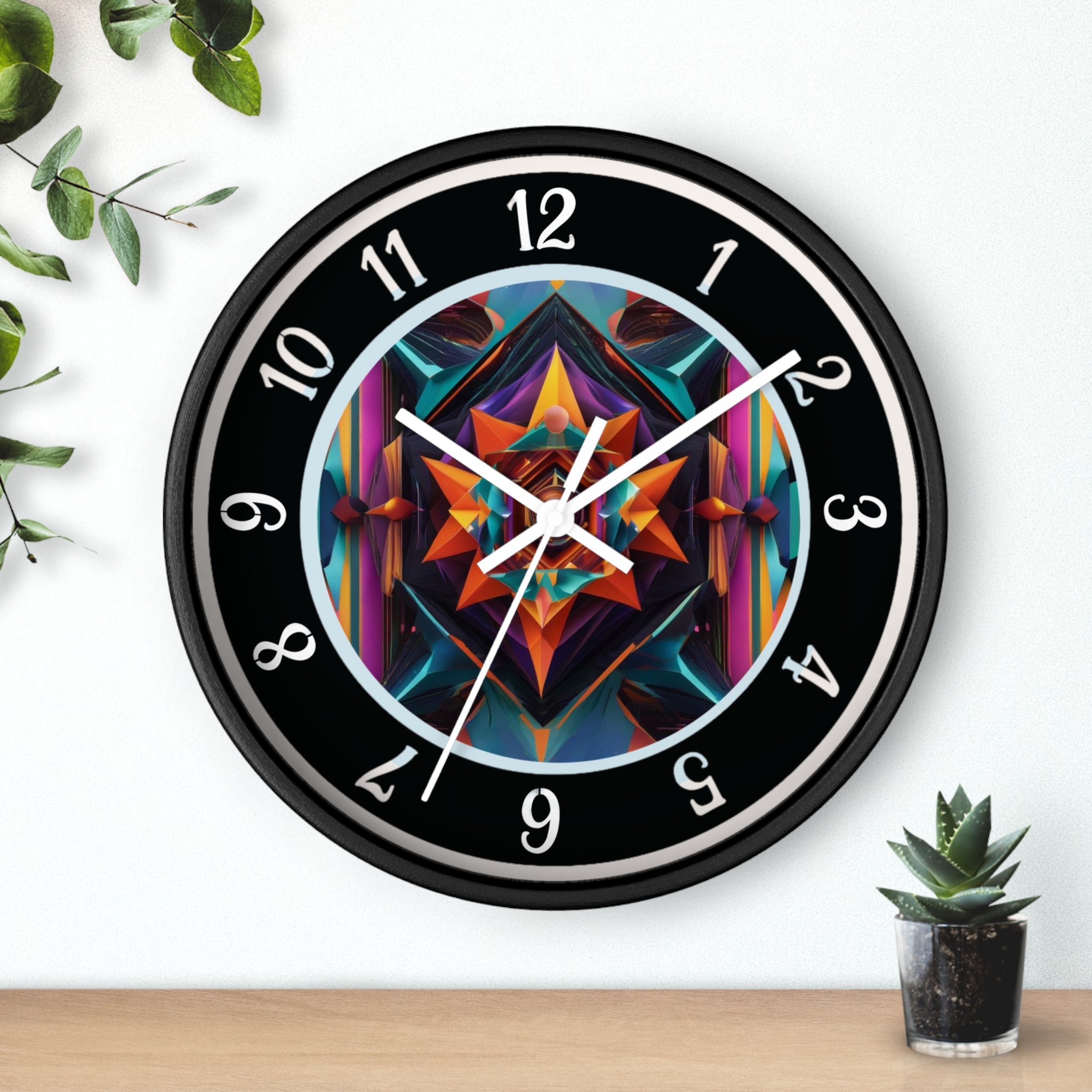 Artistic Silent Wall Clock, 10" Round