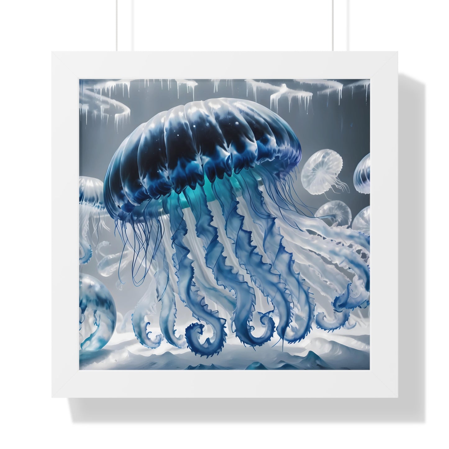 Framed Poster - Jellyfish Fantasy Art