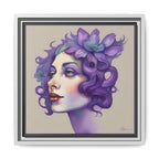 Painterly Floral Portrait Framed Art Print - WALLS & TIME