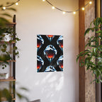 Large Unframed Satin Poster, Diamonds and Fire