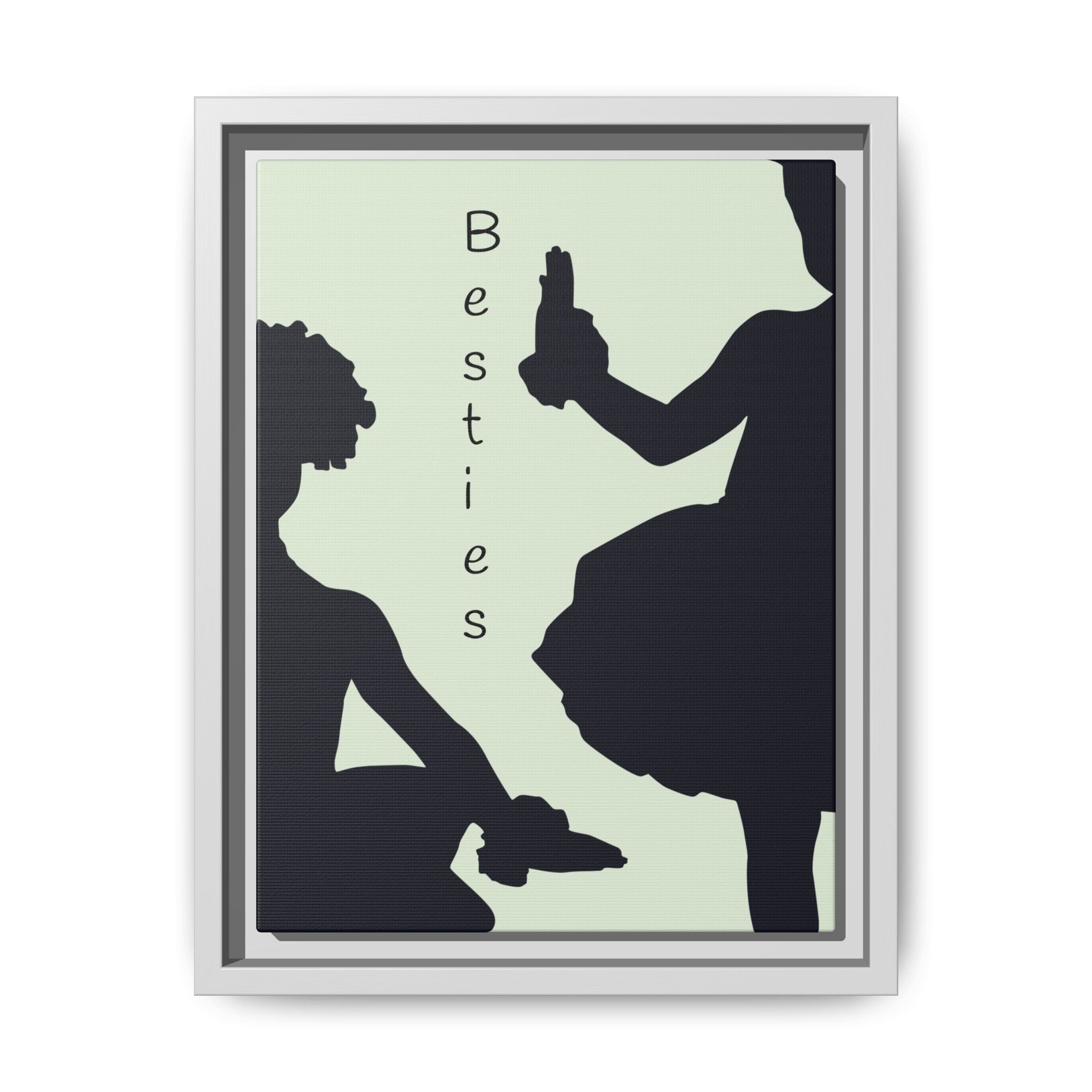 Ballet Ballerina Art Print, Matte Canvas, Framed - Minimalist Silhouette Wall Decor, Multiple Sizes & Colors, Eco-Friendly, Ready to Hang,