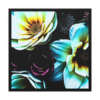 Unframed Canvas Art Print, Moody Botanicals Wall Art black border print
