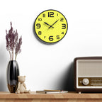 Decorative Lemon-Yellow Wall Clock