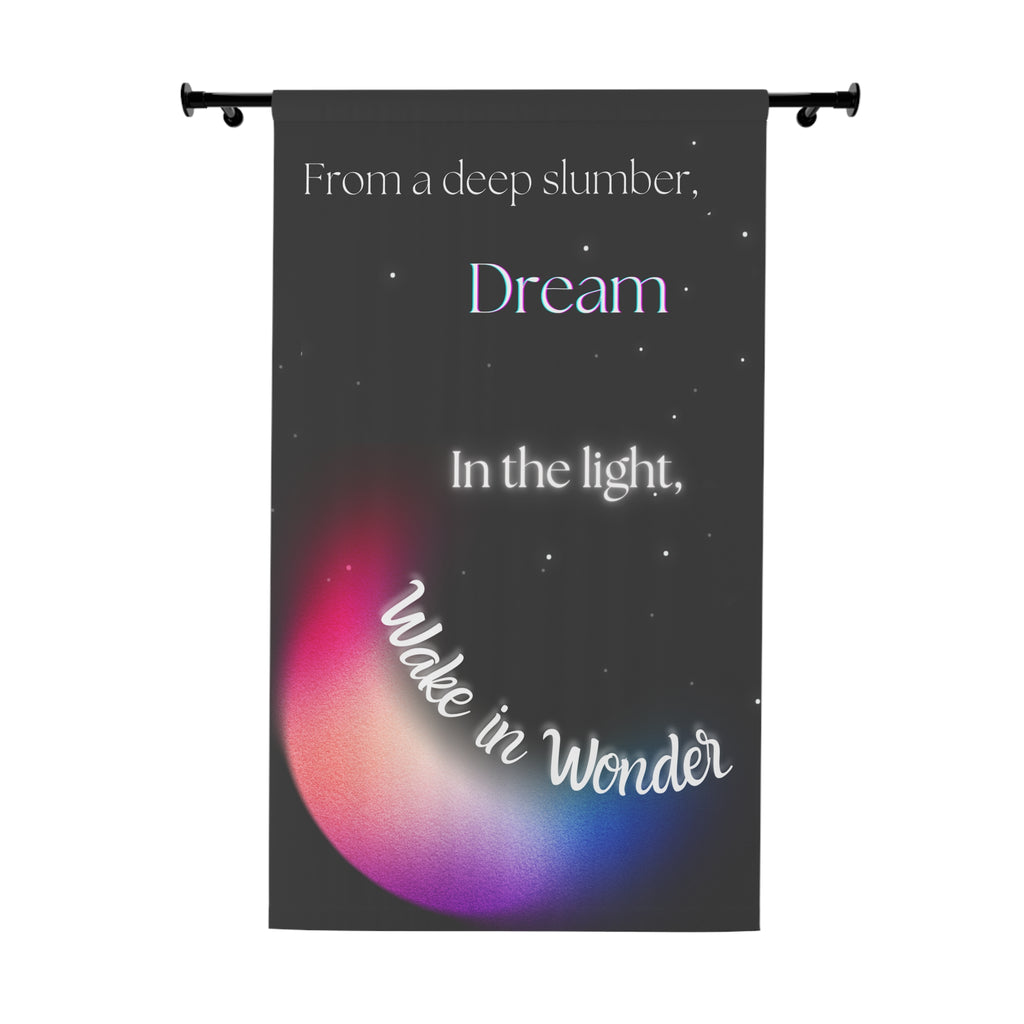 Blackout Window Panel featurning Word Art Poem