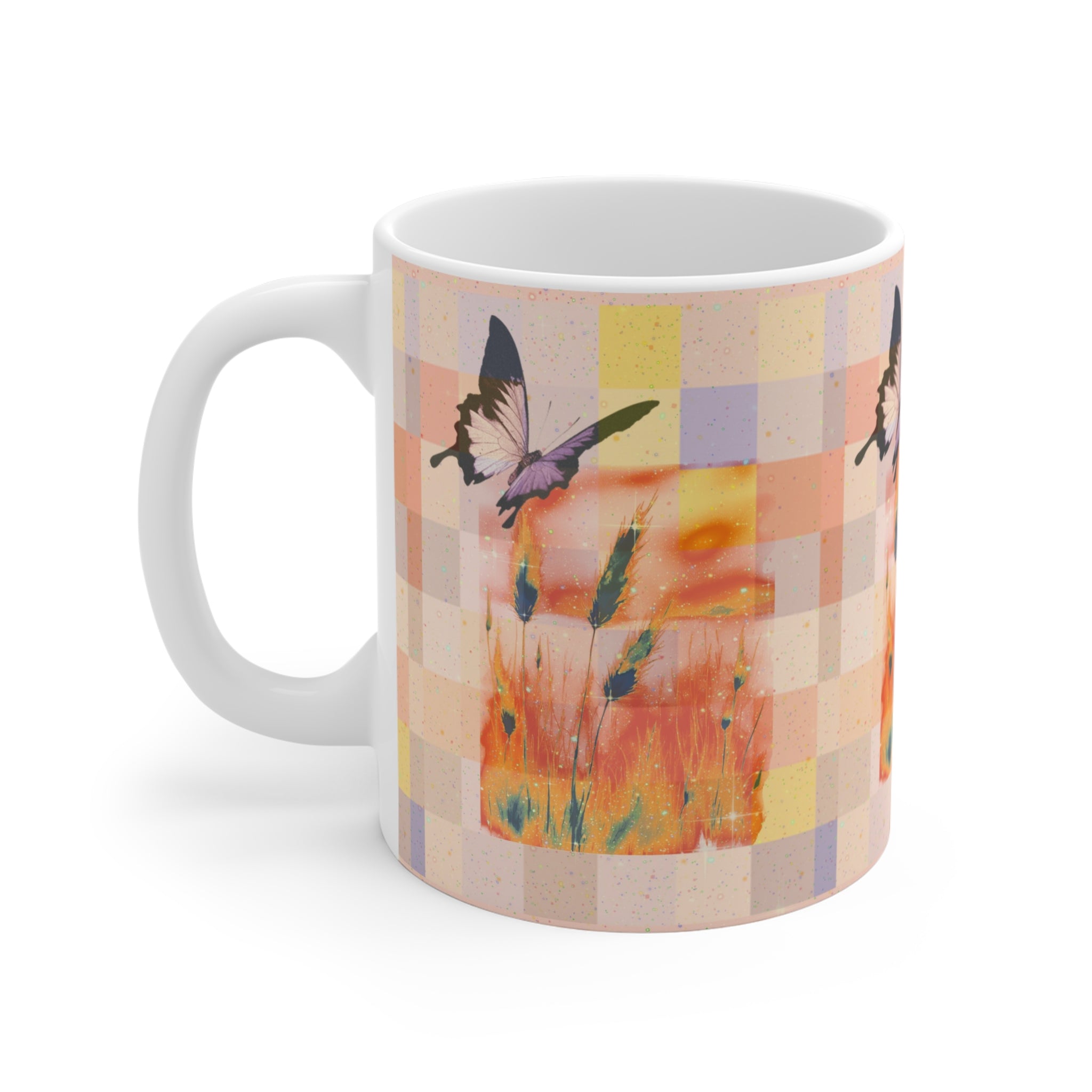 Art on a Mug - Floral Design, Gift for Her, Tea Cup, Kitchen Decor, Unique Coffee Cup