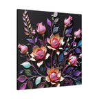 Metallic Floral 3D Canvas Print