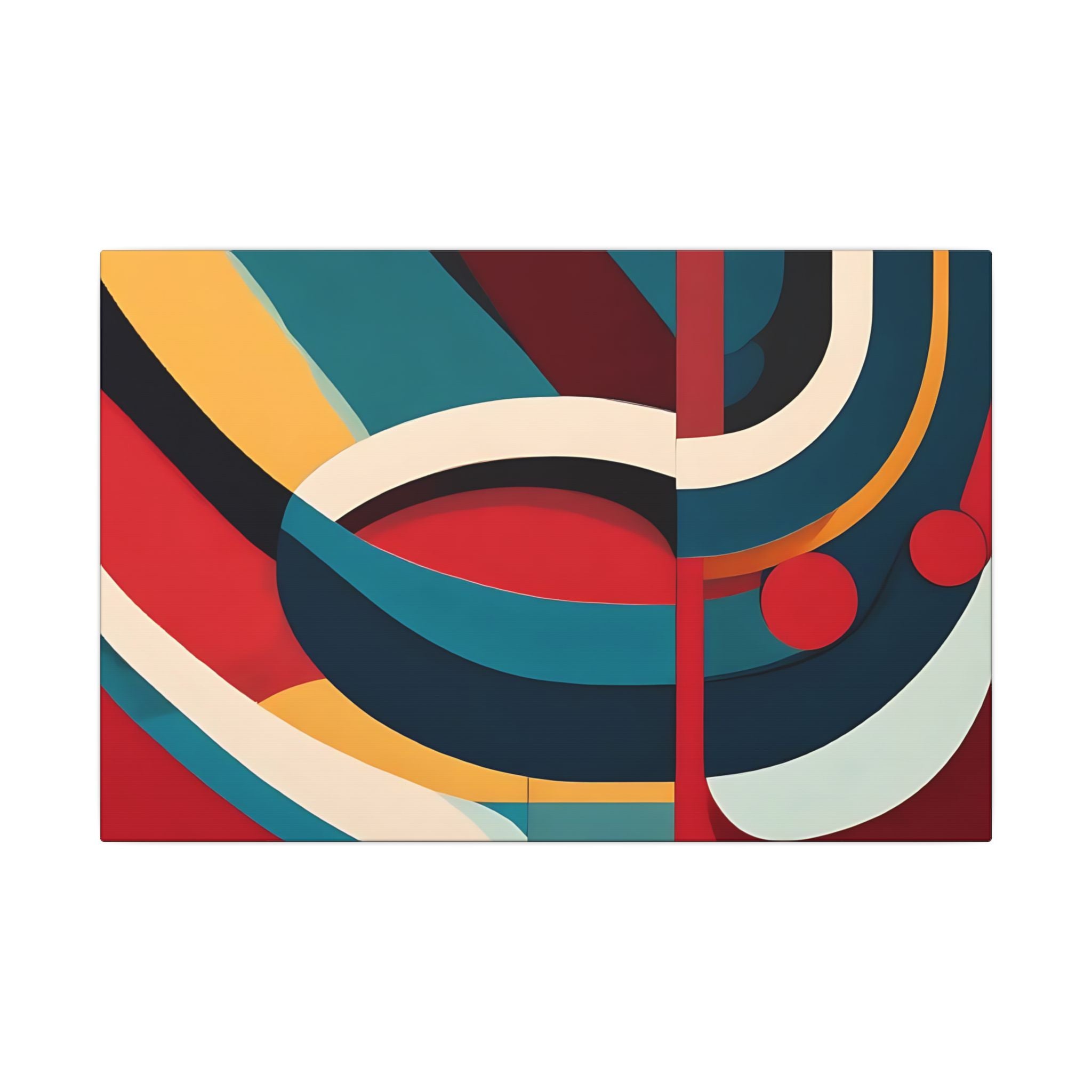 Contemporary Canvas Print, Fluid Aesthetic Wall Art Decor, Home Office Bedroom Living Room, Matte Finish, Stretched,  Multi-Size