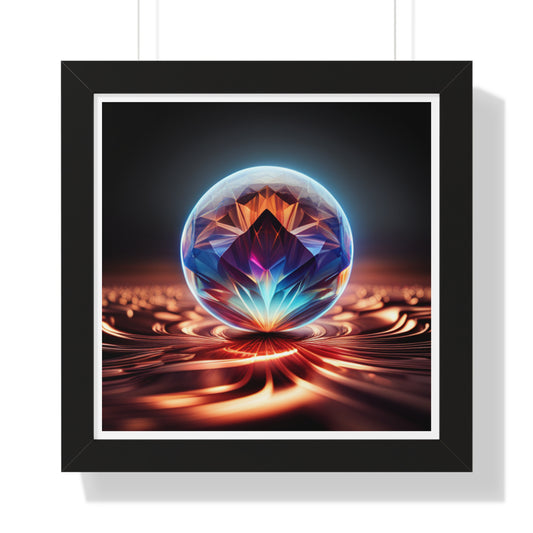 Swirling Jewel, Photorealistic Art Print, Framed    Poster