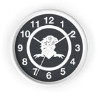 Minimalist Black and White Bearded Dragon Wall Clock