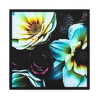 Unframed Canvas Art Print, Moody Botanicals Wall Art black border print