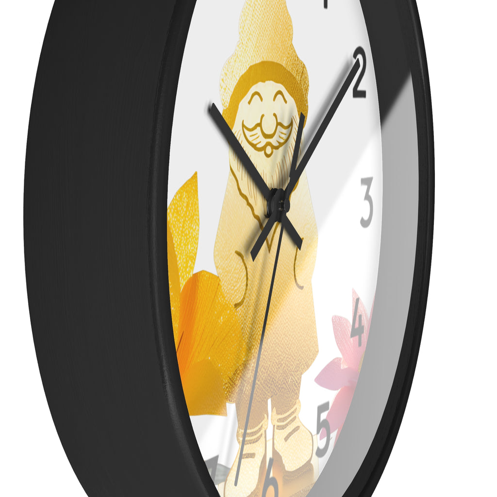 Golden Knome Wall Clock