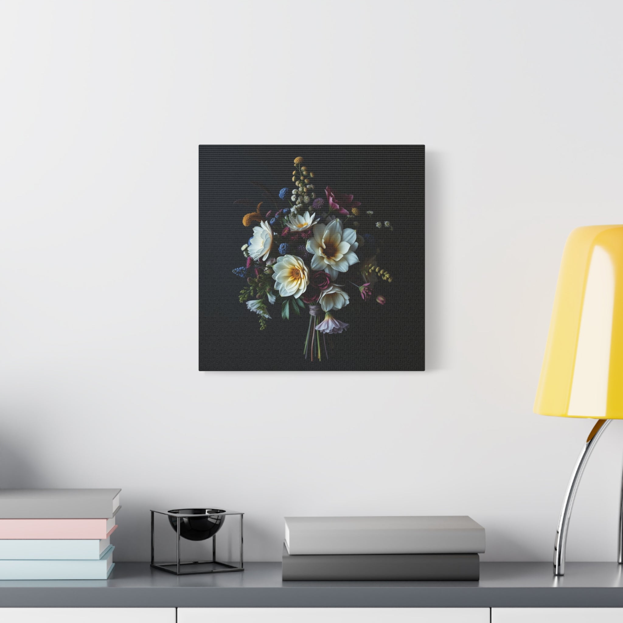 Unframed Canvas Art Print, Moody Botanicals Wall Art, 1 of Set of 2