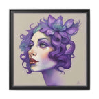 Painterly Floral Portrait Framed Art Print - WALLS & TIME