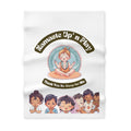Namaste Up n Play Soft Fleece Baby Blanket — Toddler Yoga Cozy Throw