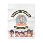 Namaste Up n Play Soft Fleece Baby Blanket — Toddler Yoga Cozy Throw