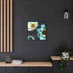 Unframed Canvas Art Print, Moody Botanicals Wall Art black border print