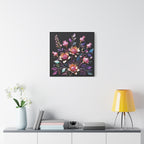 Metallic Floral 3D Canvas Print
