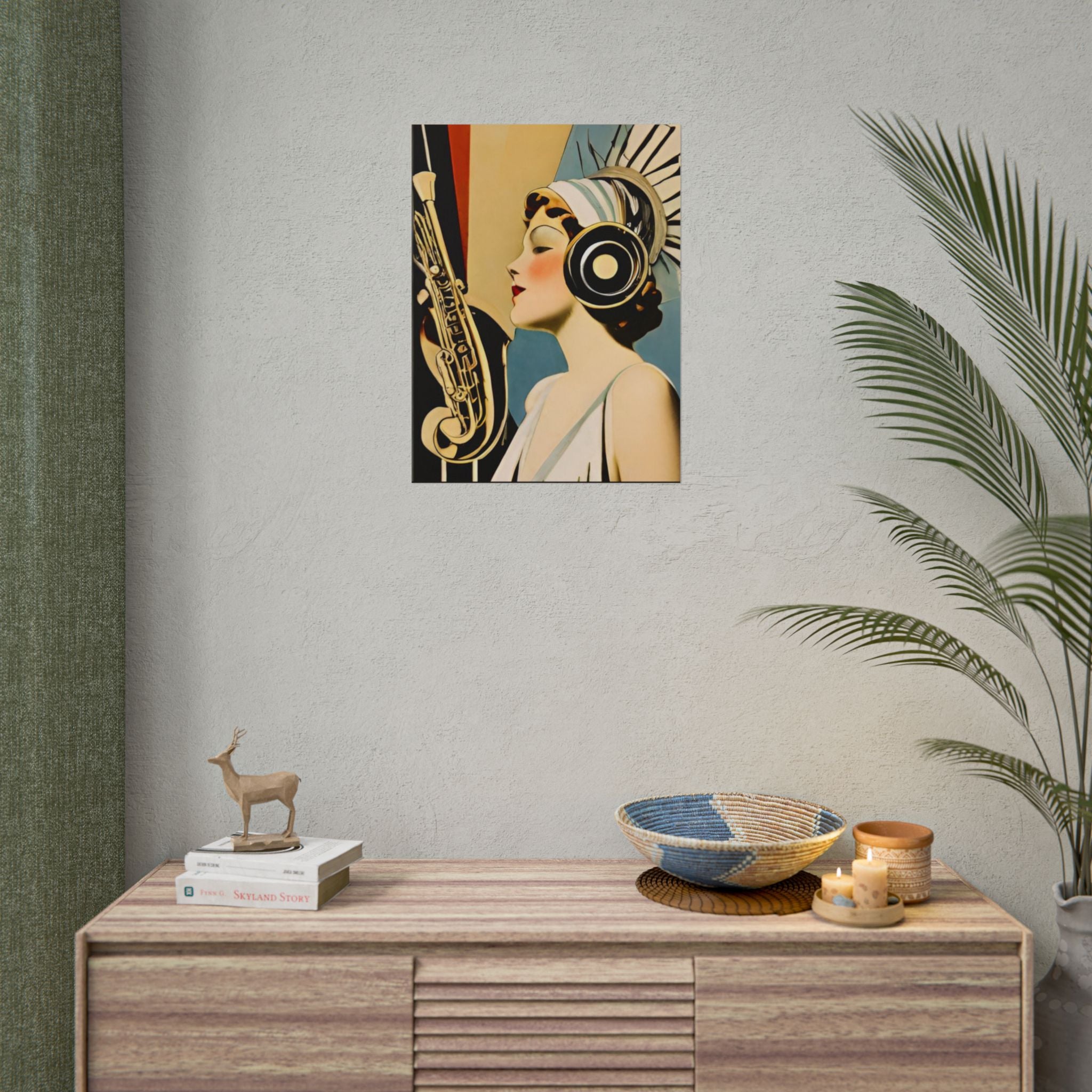 Mid-Century Modern Jazz Abstract Poster — Rolled Art Print (3 Sizes)