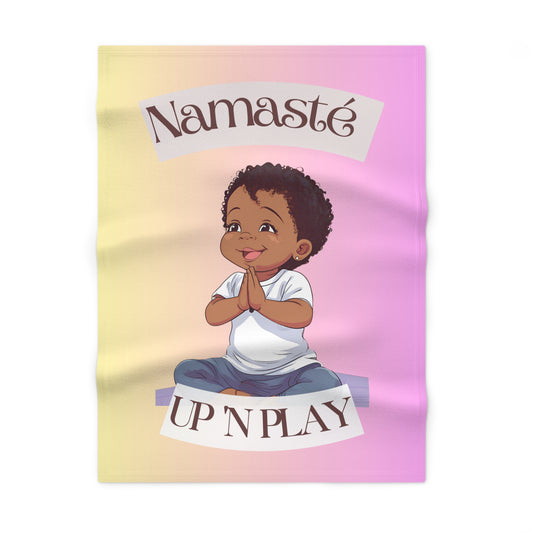 Adorable Soft Fleece Baby Blanket, Yoga Baby Meme