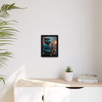 Bearded Dragon Playing the Saxophone Framed Wall Art