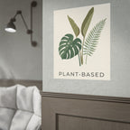 Plant-Based Botanical Poster — Minimalist Greenery Wall Art - WALLS & TIME