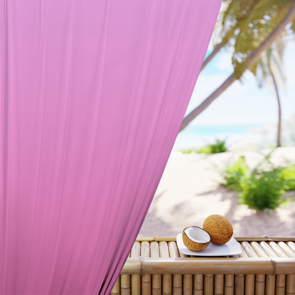 Pink Ombre Window Curtains, Bedroom Blackout Curtain for Girl or Teen