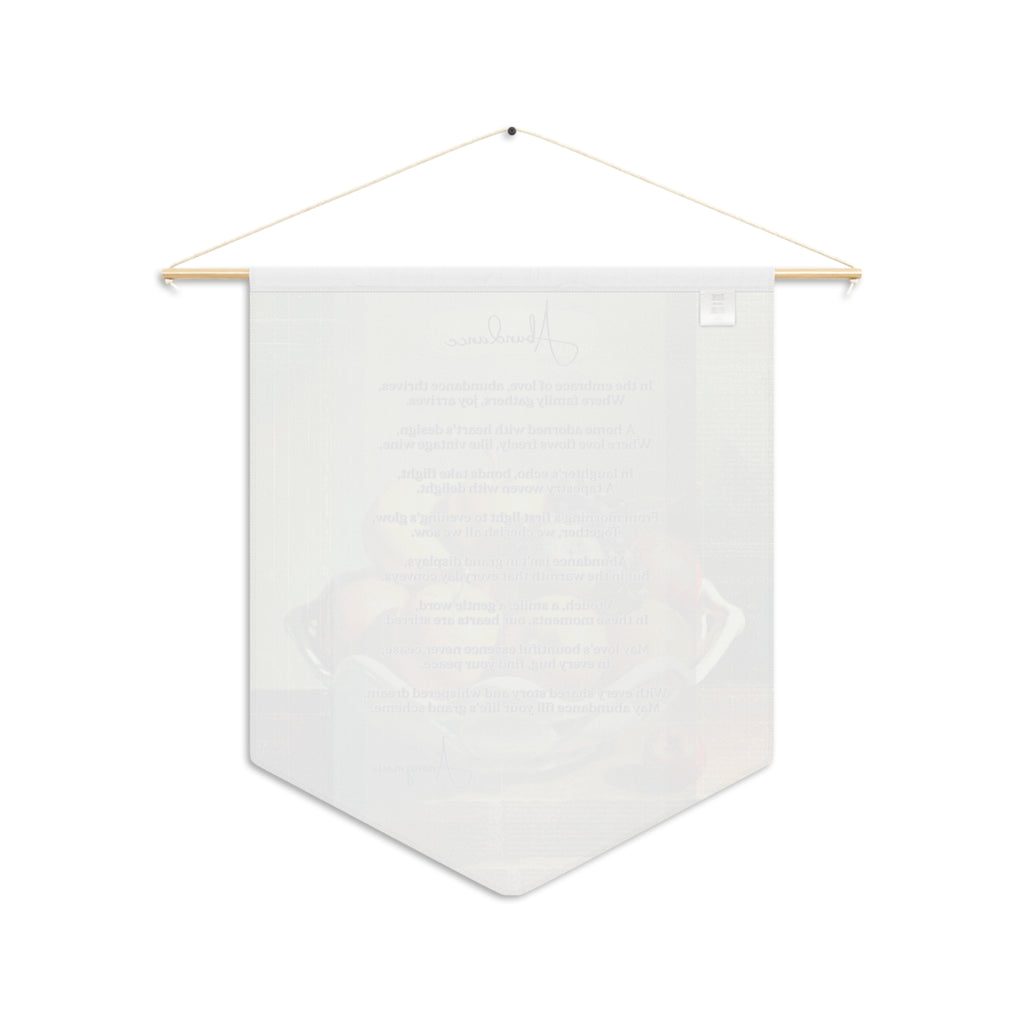 Inspirational Pennant Banner, Abundance Wall Decor, Gift