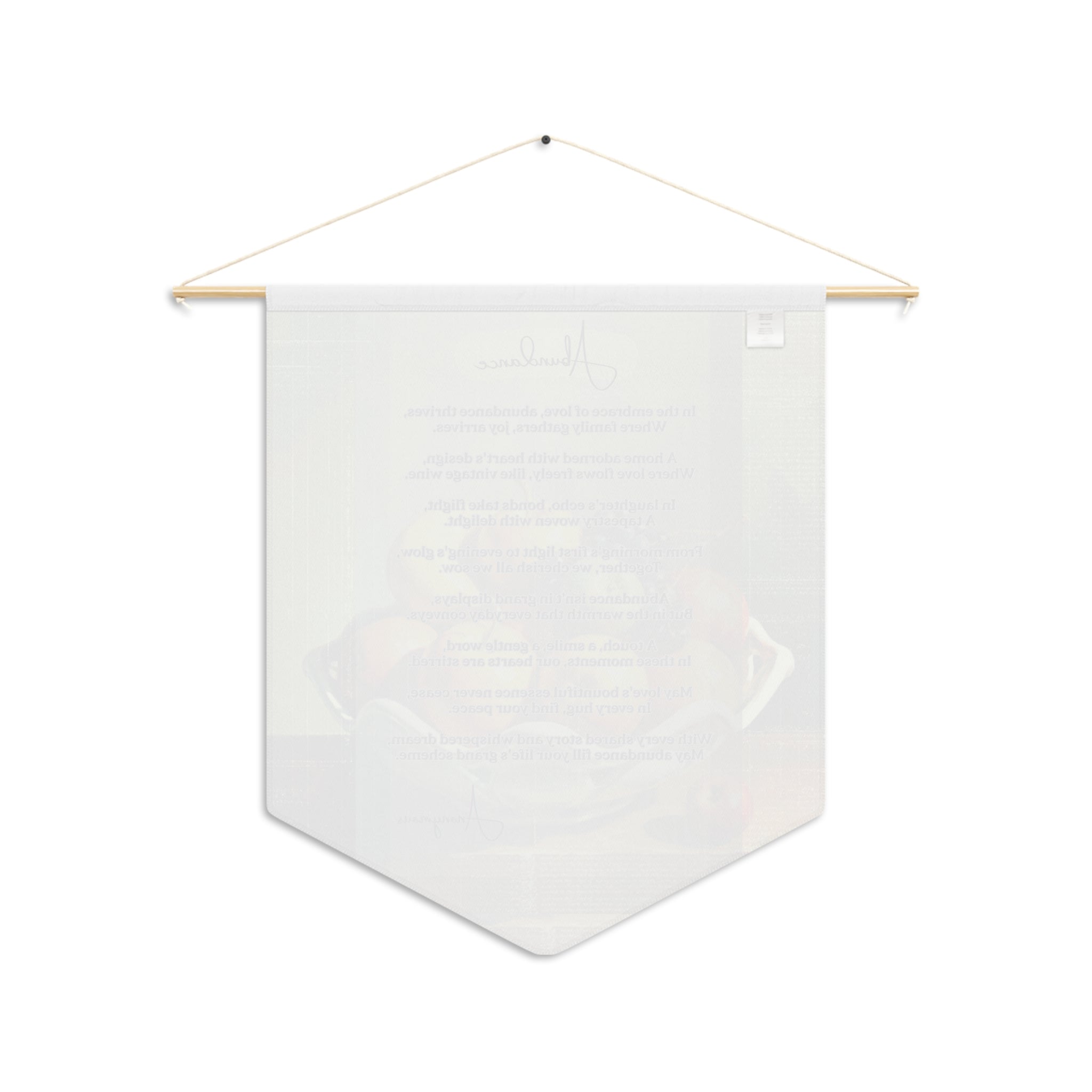 Inspirational Pennant Banner, Abundance Wall Decor, Gift