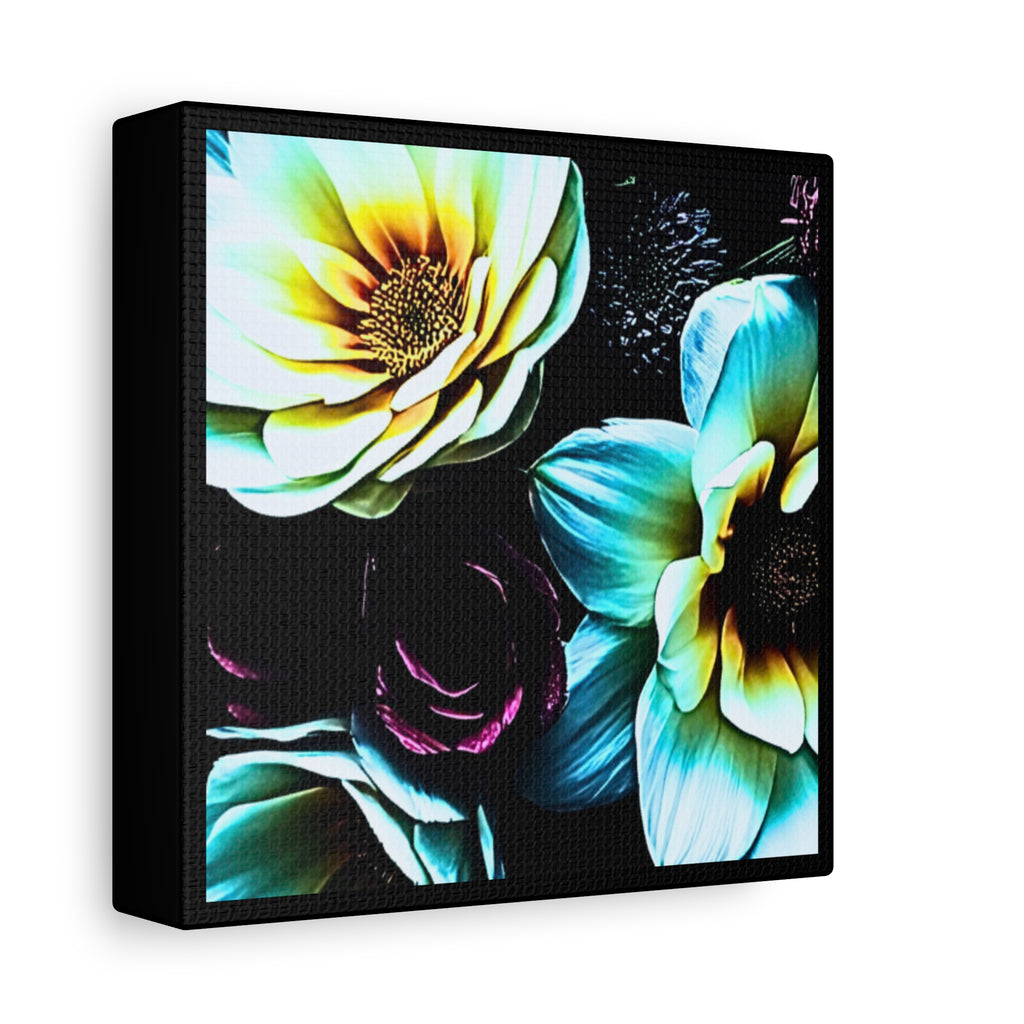 Unframed Canvas Art Print, Moody Botanicals Wall Art black border print