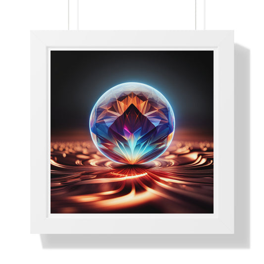 Swirling Jewel, Photorealistic Art Print, Framed    Poster