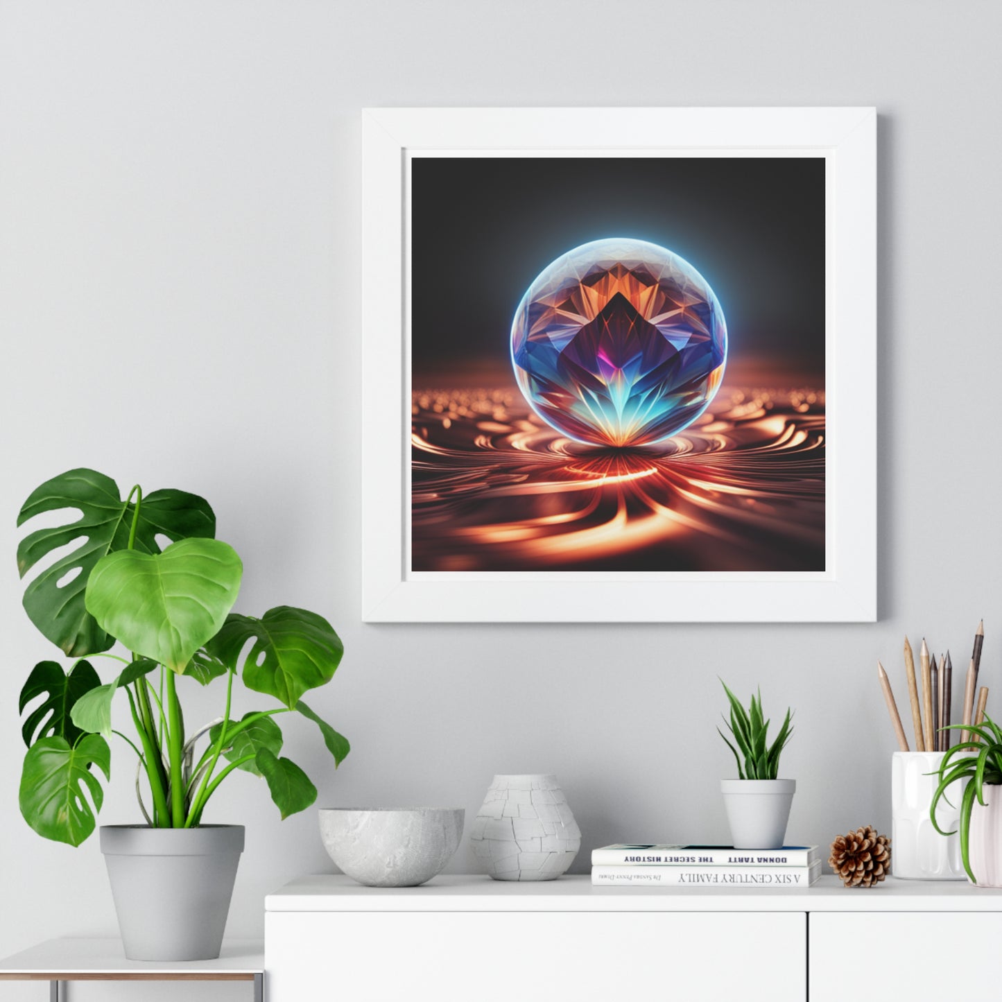 Swirling Jewel, Photorealistic Art Print, Framed    Poster