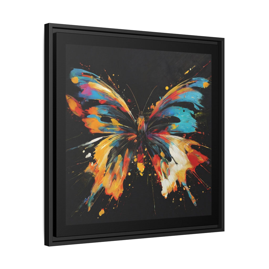 Framed Splatter-Paint Butterfly Art Print