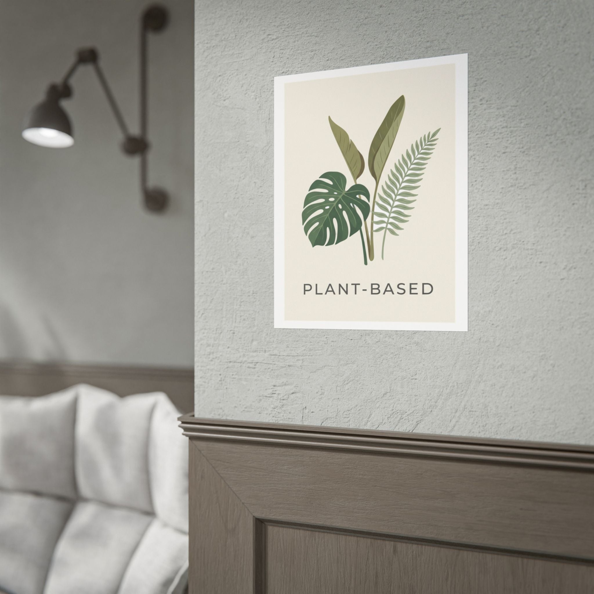 Plant-Based Botanical Poster — Minimalist Greenery Wall Art