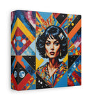 Red Blue Space Comic Vintage Collage Print, Gift for Him, Sci-Fi FanG