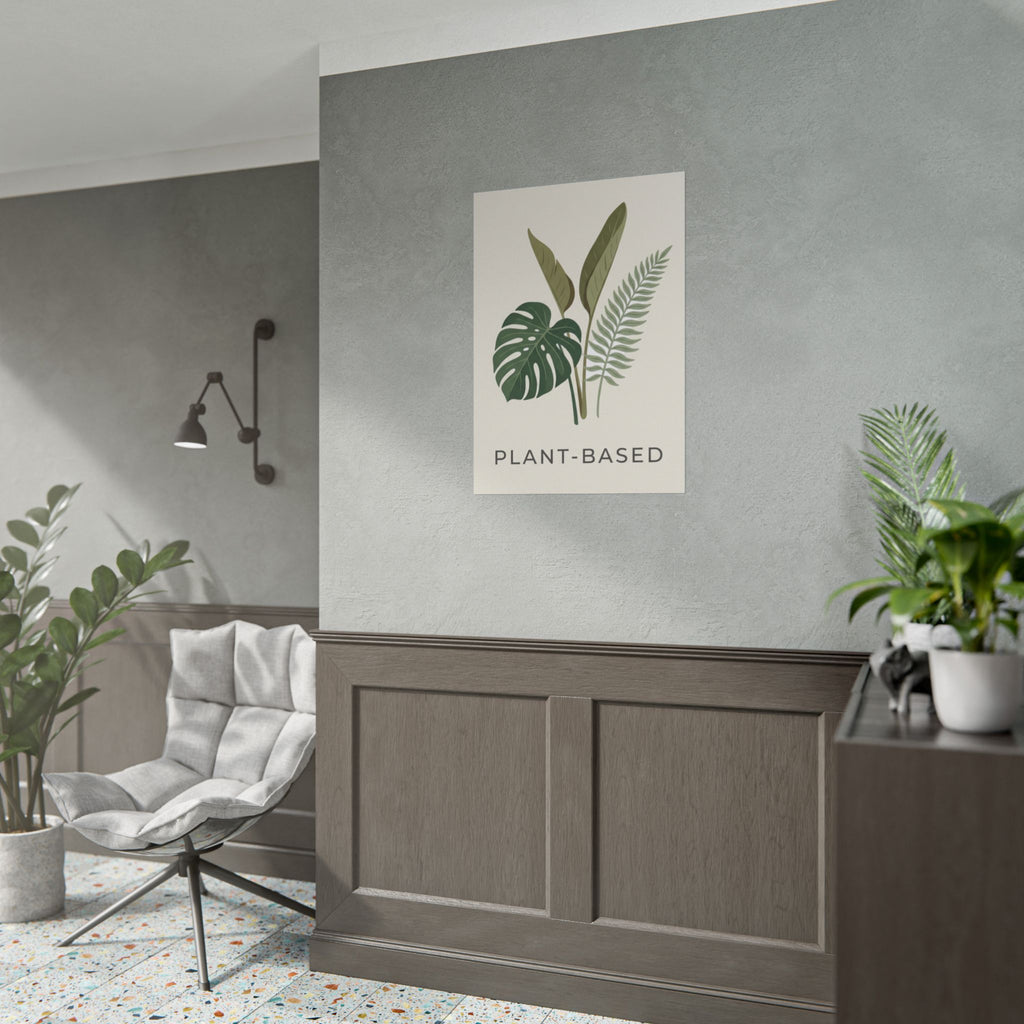 Plant-Based Botanical Poster — Minimalist Greenery Wall Art - WALLS & TIME