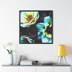Unframed Canvas Art Print, Moody Botanicals Wall Art black border print
