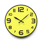 Decorative Lemon-Yellow Wall Clock