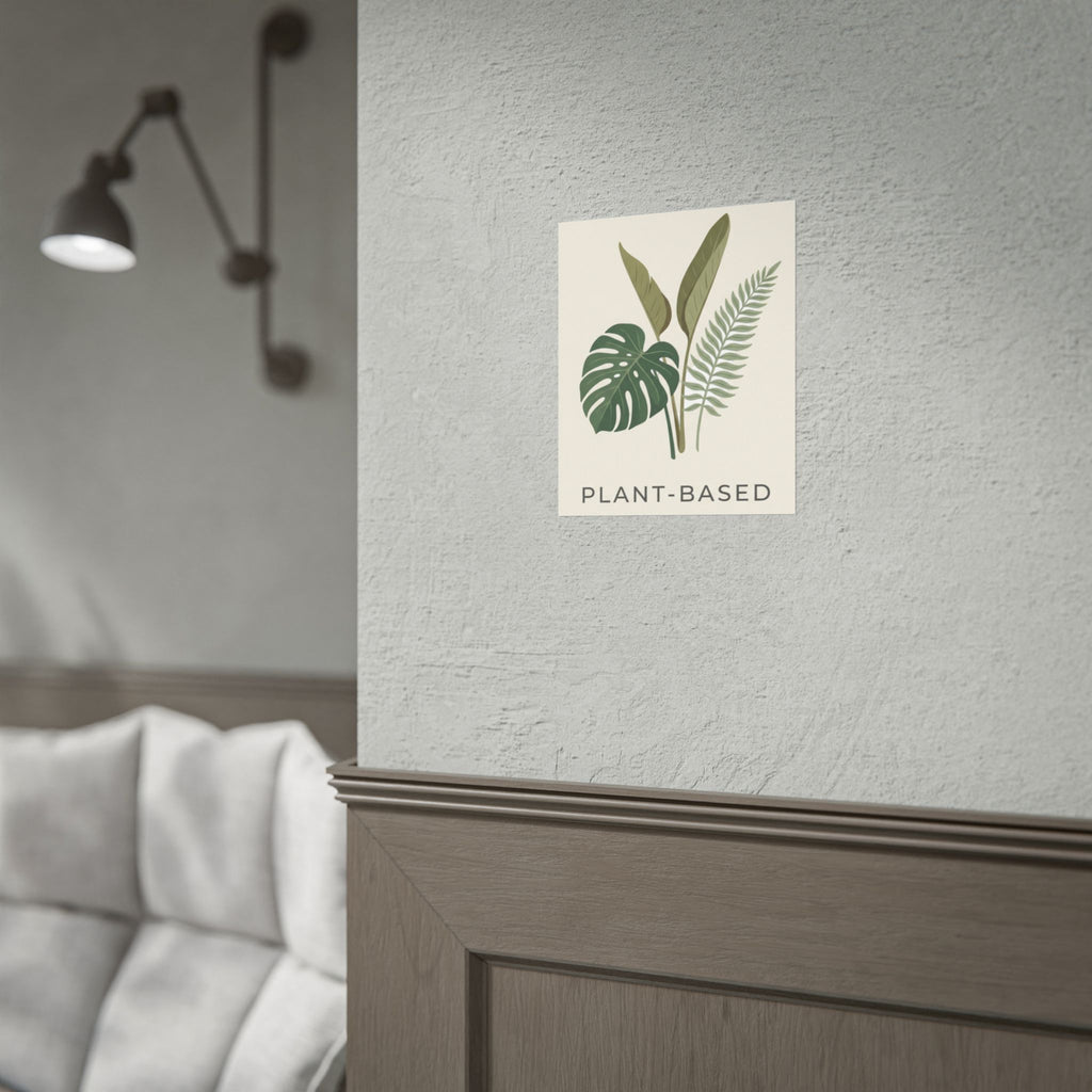 Plant-Based Botanical Poster — Minimalist Greenery Wall Art - WALLS & TIME