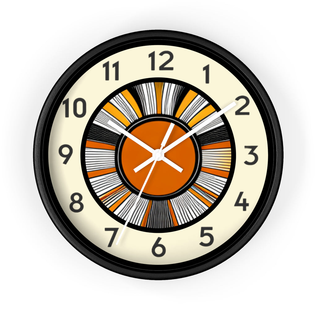 Boho Chic Line Art Wall Clock